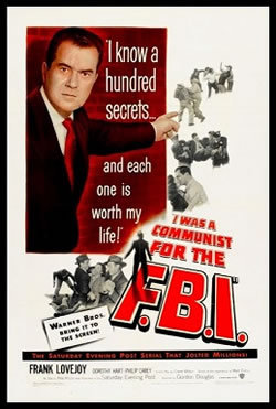 locandina del film I WAS A COMMUNIST FOR THE FBI