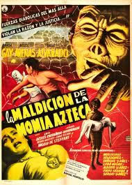 locandina del film LA MALDICION DE LA MOMIA AZTECA