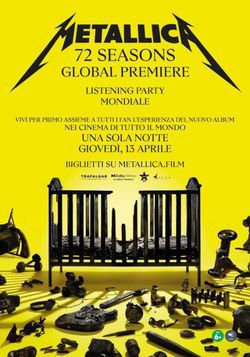 locandina del film METALLICA: 72 SEASONS - GLOBAL PREMIERE