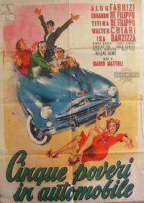 locandina del film 5 POVERI IN AUTOMOBILE
