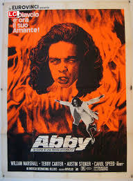 locandina del film ABBY LA STORIA DI UNA DONNA POSSEDUTA!