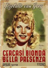 locandina del film CERCASI BIONDA BELLA PRESENZA
