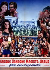 locandina del film ERCOLE, SANSONE, MACISTE E URSUS GLI INVINCIBILI