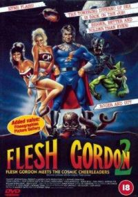 locandina del film FLESH GORDON MEETS THE COSMIC CHEERLEADERS