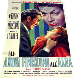 locandina del film GLI AMORI FINISCONO ALL'ALBA