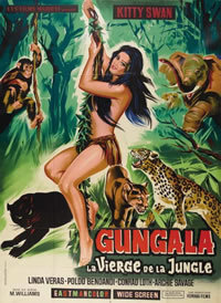 locandina del film GUNGALA LA VERGINE DELLA GIUNGLA