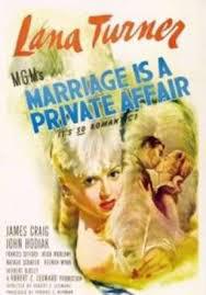 locandina del film IL MATRIMONIO E' UN AFFARE PRIVATO