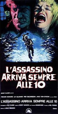 locandina del film L'ASSASSINO ARRIVA SEMPRE ALLE 10