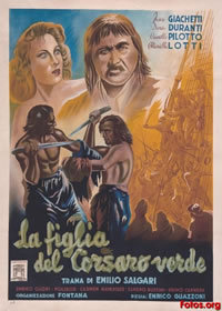 locandina del film LA FIGLIA DEL CORSARO VERDE