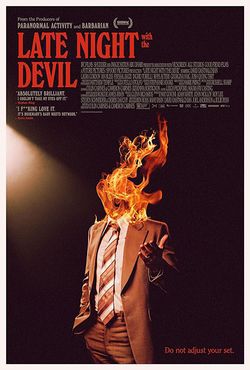 locandina del film LATE NIGHT WITH THE DEVIL: IN ONDA CON IL DIAVOLO