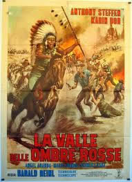 locandina del film LA VALLE DELLE OMBRE ROSSE