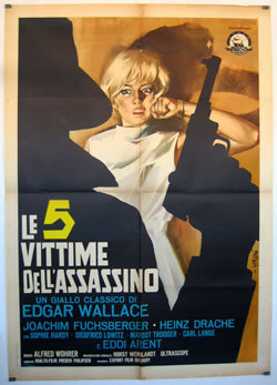 locandina del film LE 5 VITTIME DELL'ASSASSINO