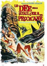 locandina del film LE DEE DELLA SCOGLIERA DEL PESCECANE