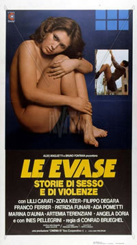 locandina del film LE EVASE - STORIE DI SESSO E DI VIOLENZE