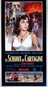 locandina del film LE SCHIAVE DI CARTAGINE