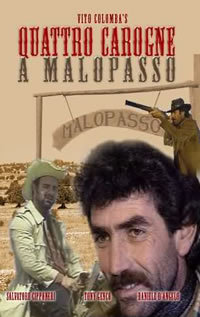 locandina del film QUATTRO CAROGNE A MALOPASSO