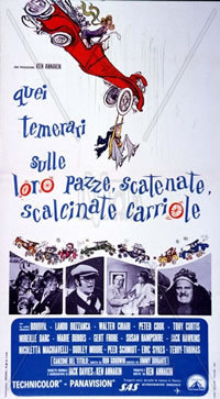 locandina del film QUEI TEMERARI SULLE LORO PAZZE, SCATENATE, SCALCINATE CARRIOLE