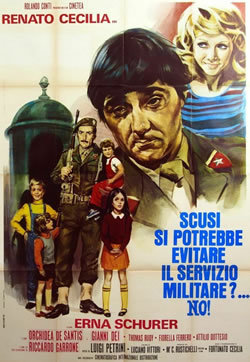 locandina del film SCUSI, SI POTREBBE EVITARE IL SERVIZIO MILITARE? ... NO!