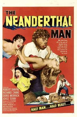 locandina del film THE NEANDERTHAL MAN