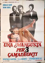 locandina del film UNA MANGUSTA PER 3 CAMALEONTI