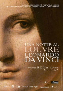 locandina del film UNA NOTTE AL LOUVRE: LEONARDO DA VINCI