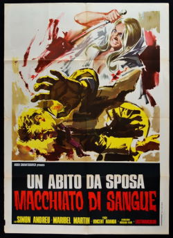 locandina del film UN ABITO DA SPOSA MACCHIATO DI SANGUE