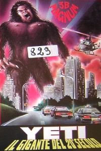 locandina del film YETI - IL GIGANTE DEL 20 SECOLO