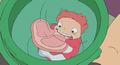 Immagine tratta dal film PONYO SULLA SCOGLIERA