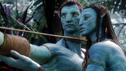 Sam Worthington e Zoe Saldana in Avatar